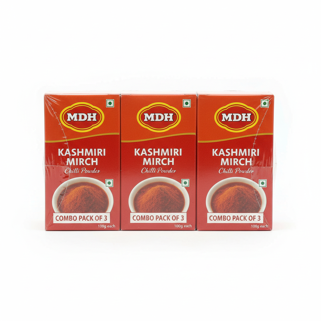 MDH Kashmiri Mirch Powder Combo Pack of 3 - Front View