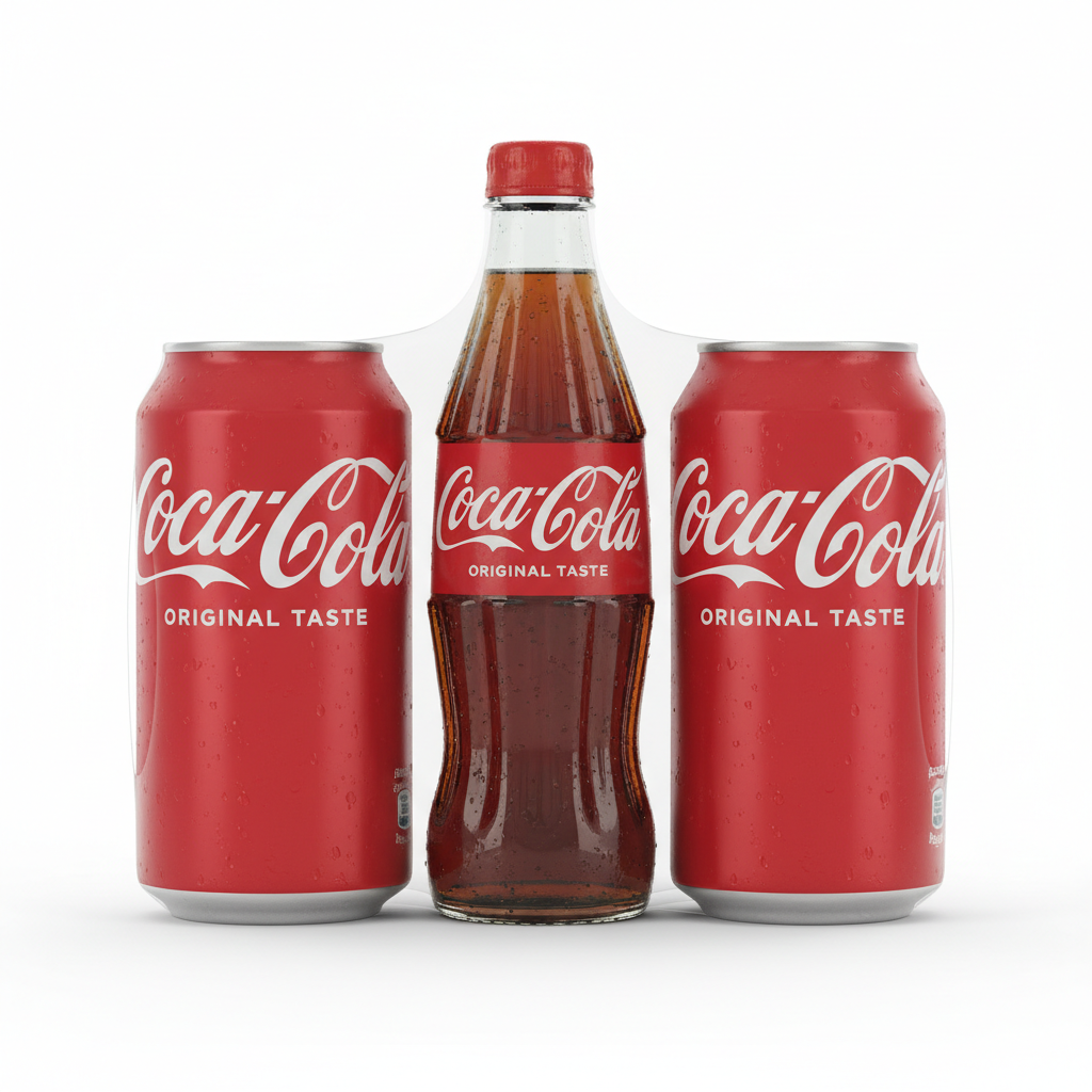 Coca-Cola Original Soft Drink Combo Pack of 3 - Front View