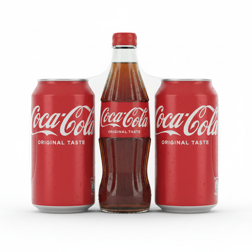 Coca-Cola Original Soft Drink Combo Pack of 3 - Front View