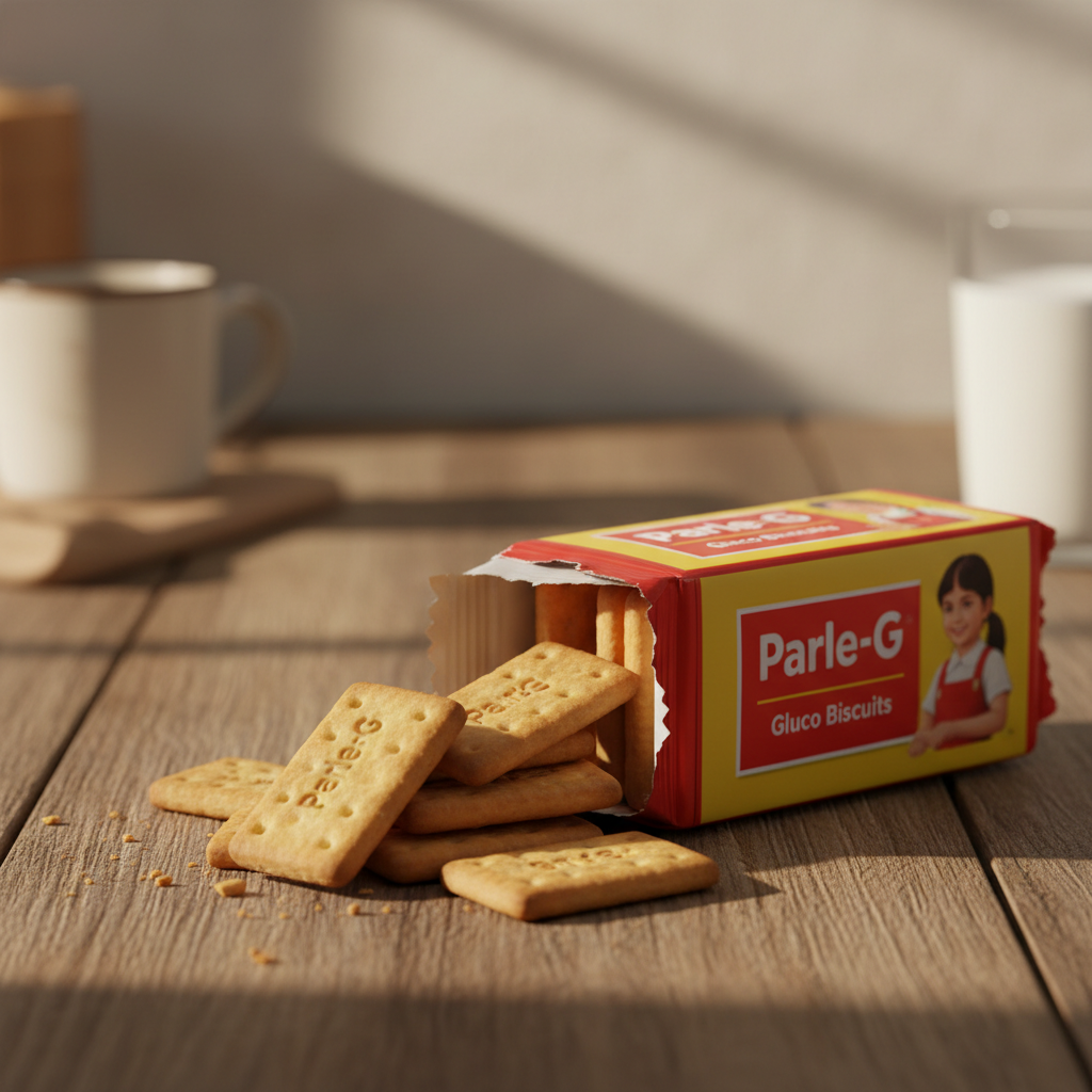 Parle-G Gluco Biscuits Combo Pack of 4 - Side Angle