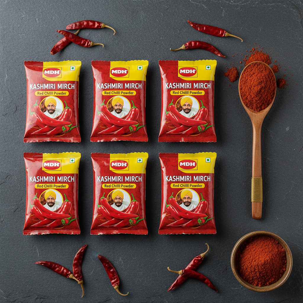 MDH Kashmiri Mirch Powder Combo Pack of 4 - Top Down