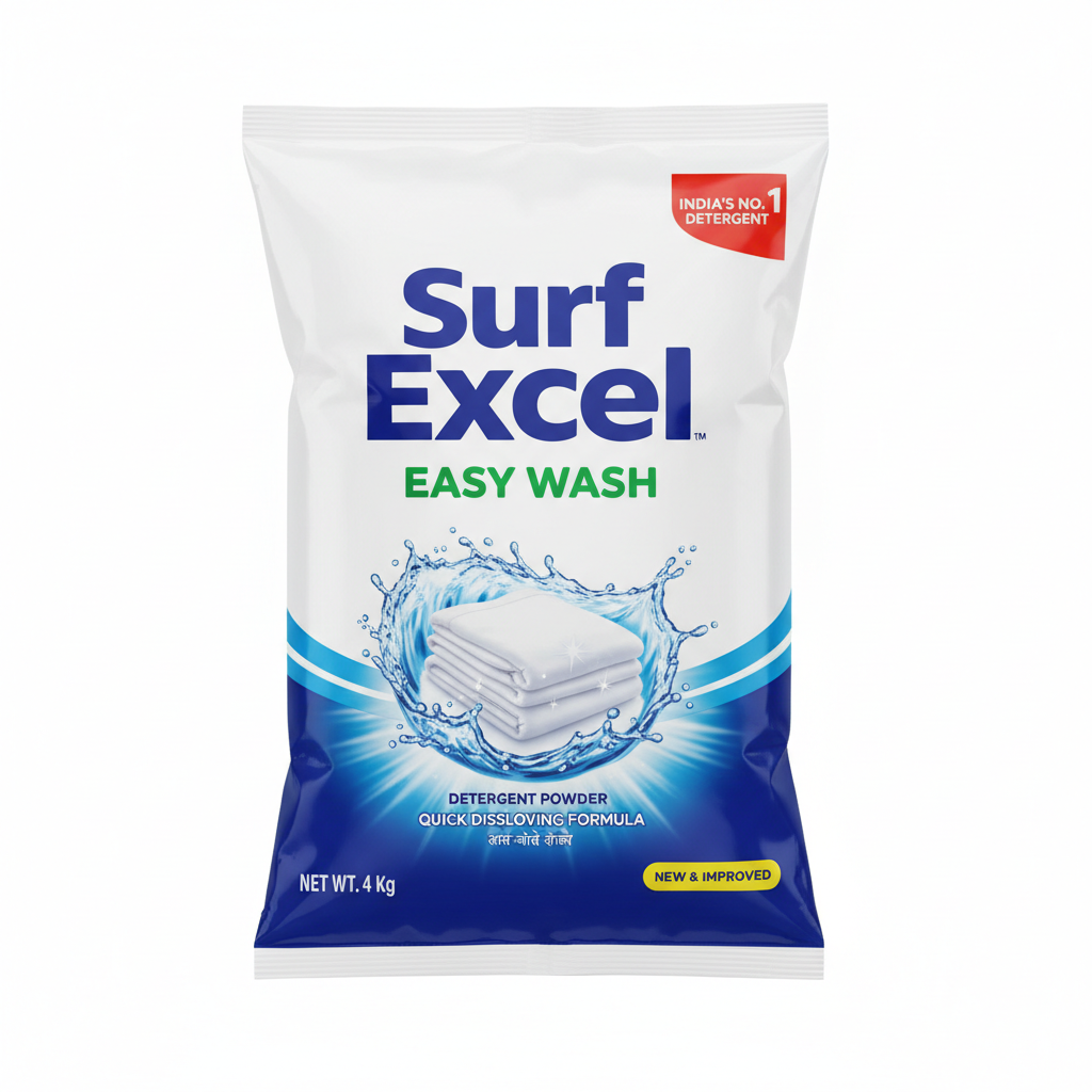 Detergent powder close up