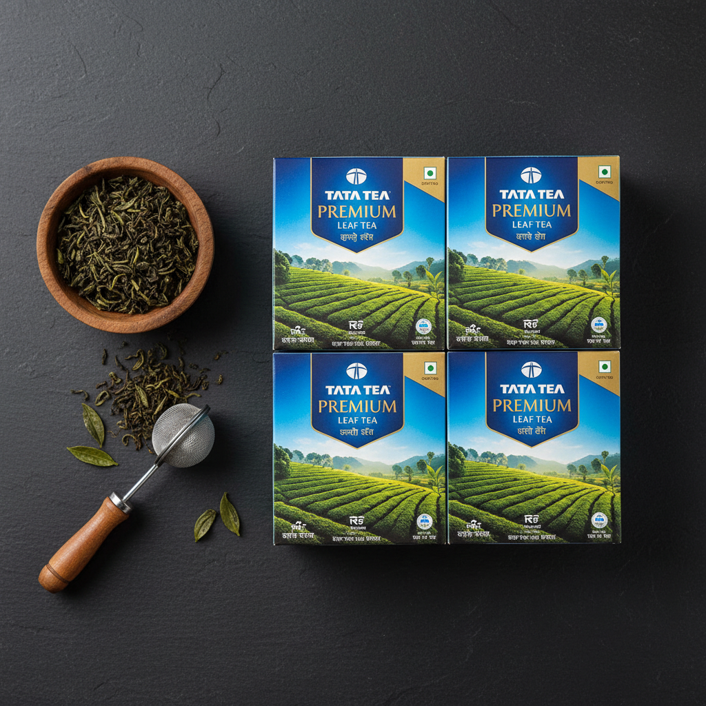 Tata Tea Premium Leaf Tea Combo Pack of 4 - Top Down