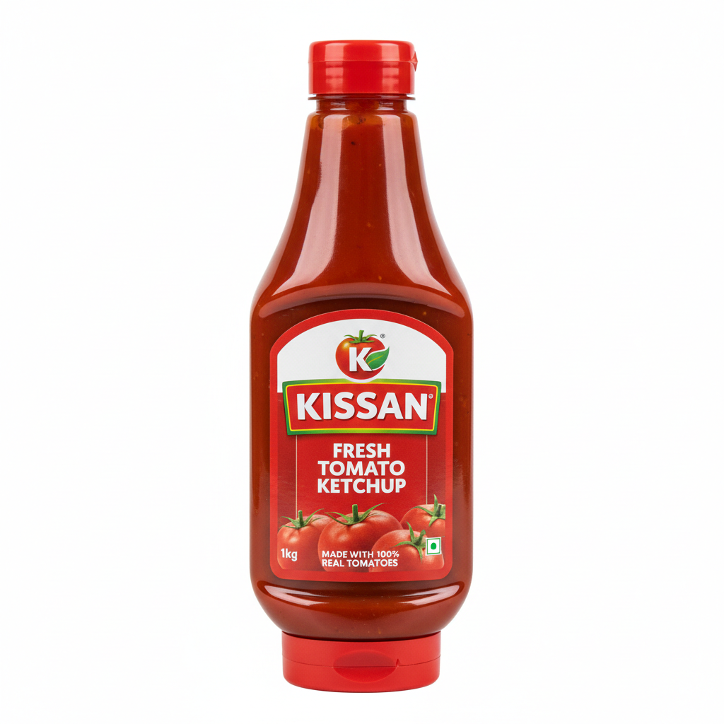 Kissan ketchup close up shot