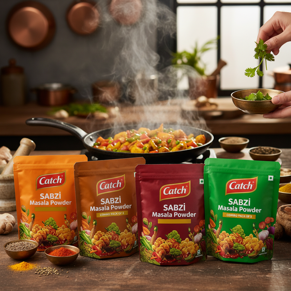 Catch Sabzi Masala Powder Combo Pack of 3 - Lifestyle