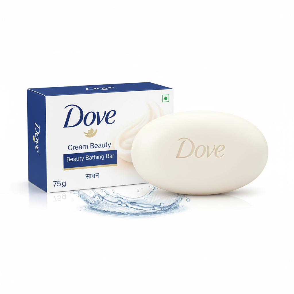 Dove soap with moisturising cream