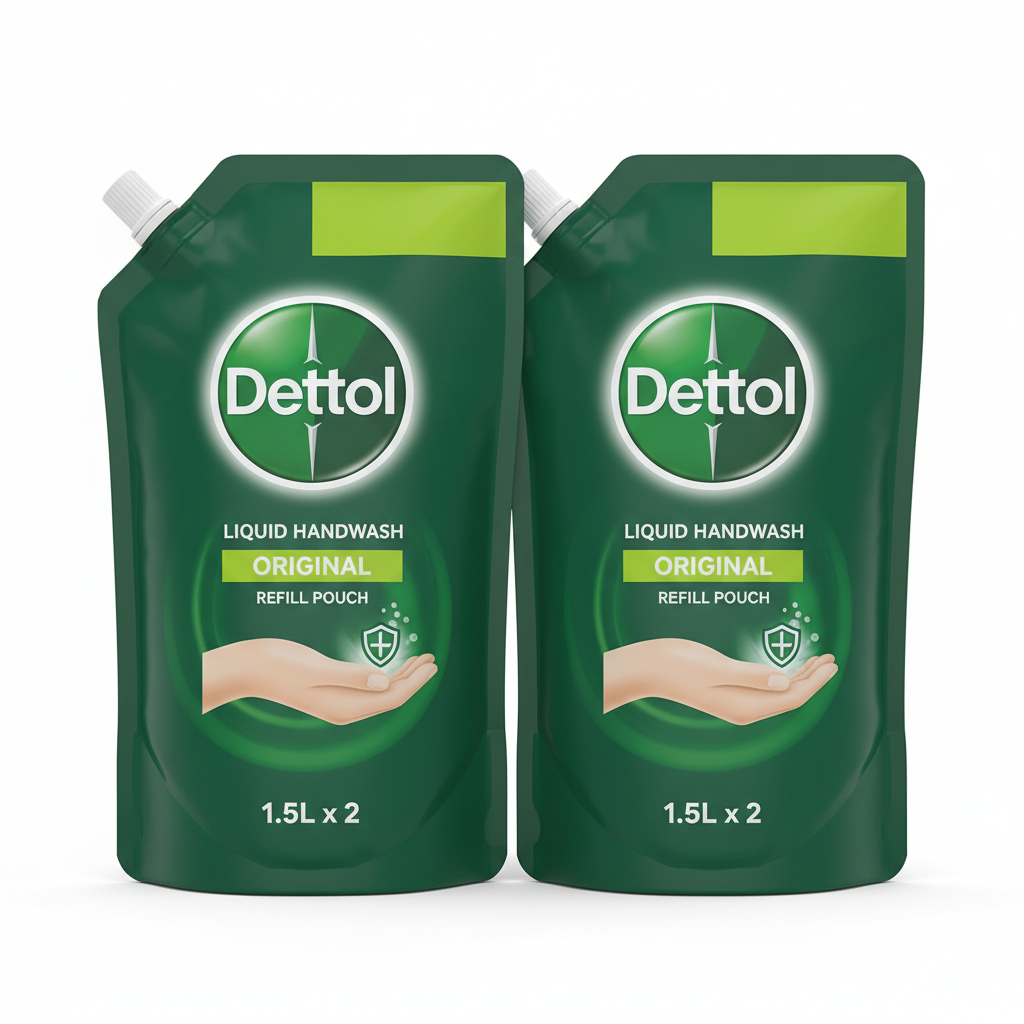 Dettol liquid handwash refill combo pack of 2 front view