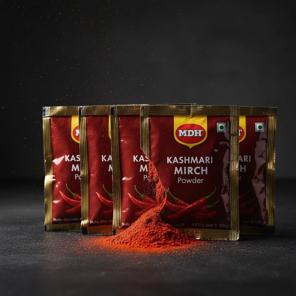 MDH Kashmiri Mirch Powder Combo Pack of 4 - Side Angle