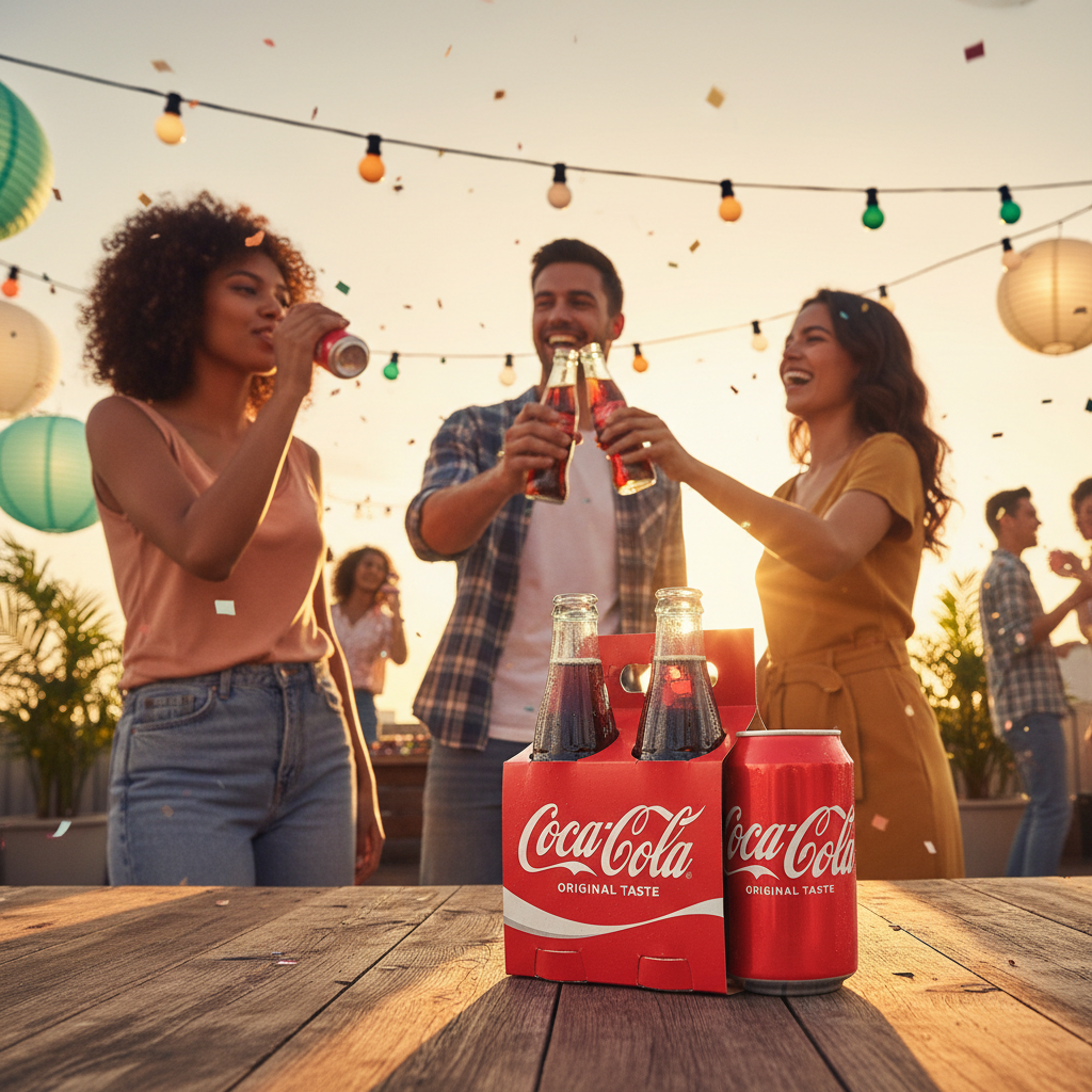 Coca-Cola Original Soft Drink Combo Pack of 3 - Lifestyle