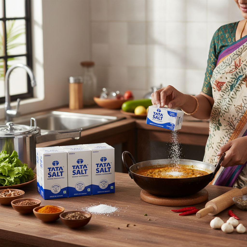 Tata Salt Iodized Vacuum Salt Combo Pack of 4 - Lifestyle