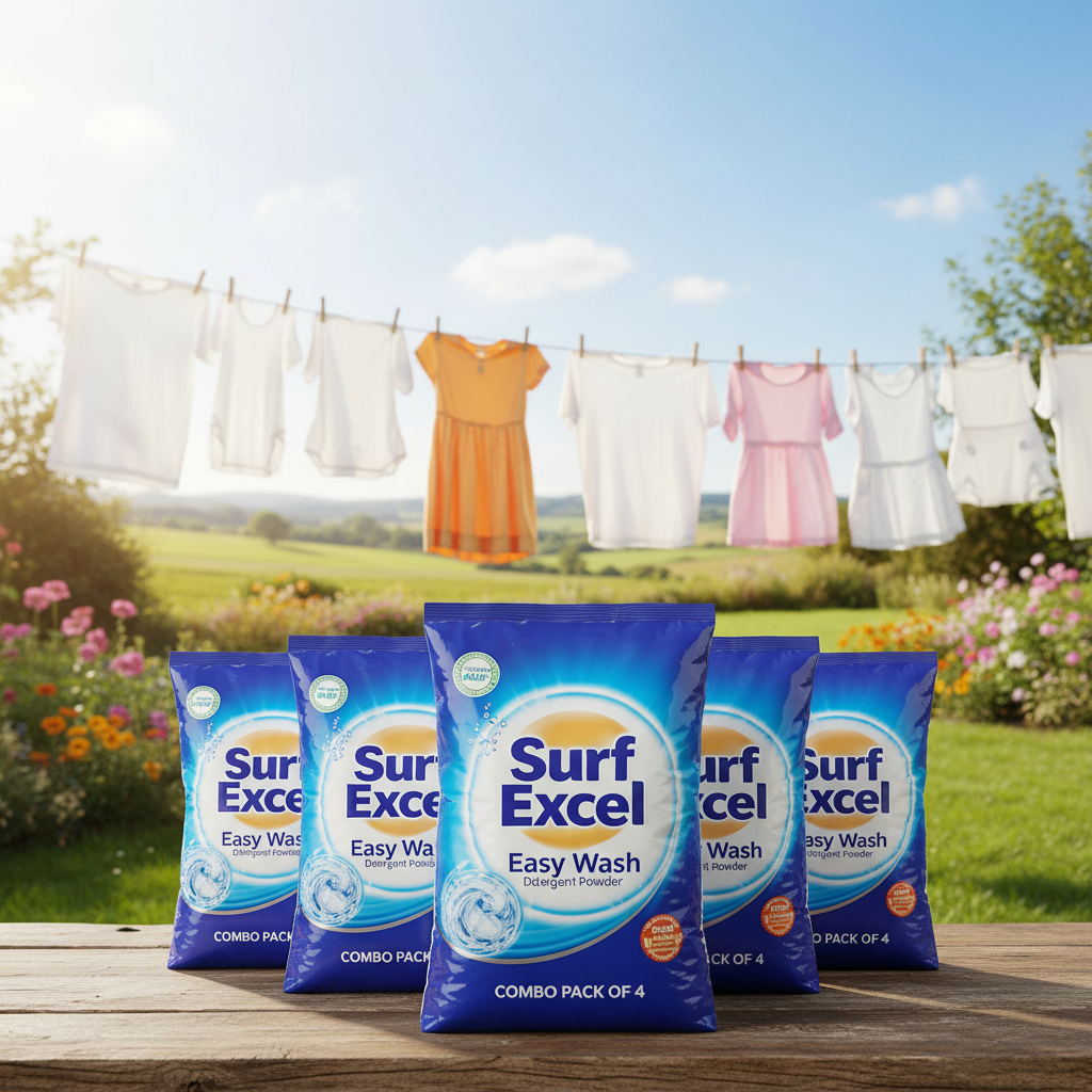 Surf Excel Easy Wash Detergent Powder Combo Pack of 4 - Lifestyle