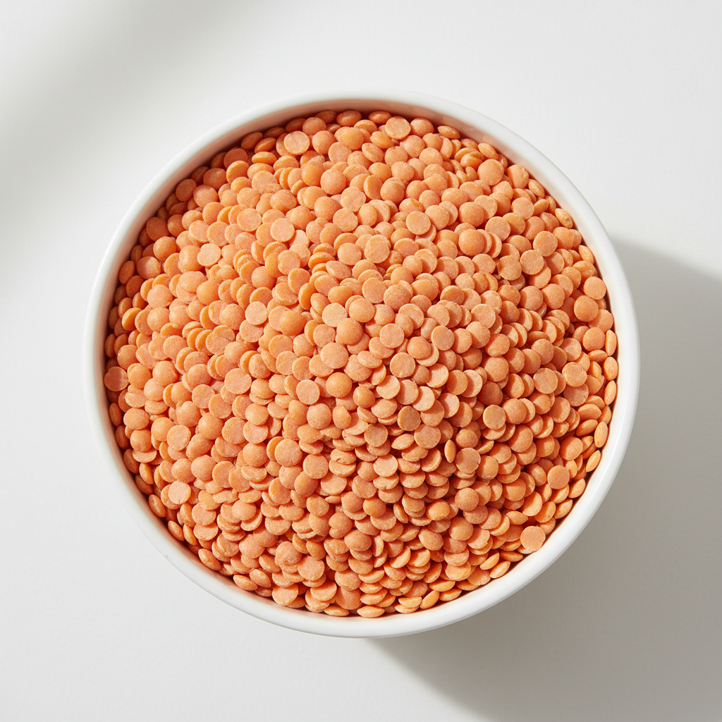 Masoor Dal in white bowl
