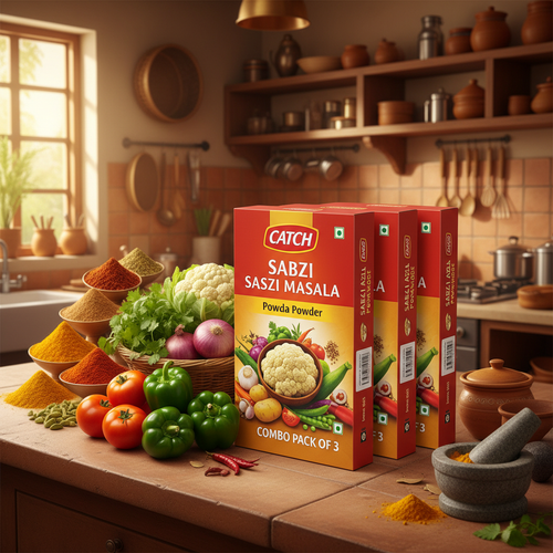 Catch Sabzi Masala Powder Combo Pack of 3 - Side Angle