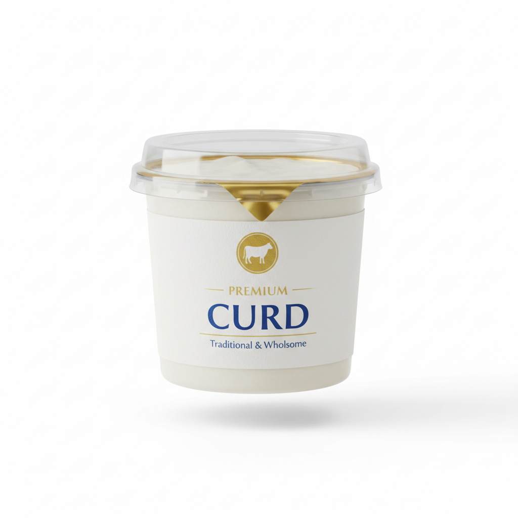 Premium sealed curd container