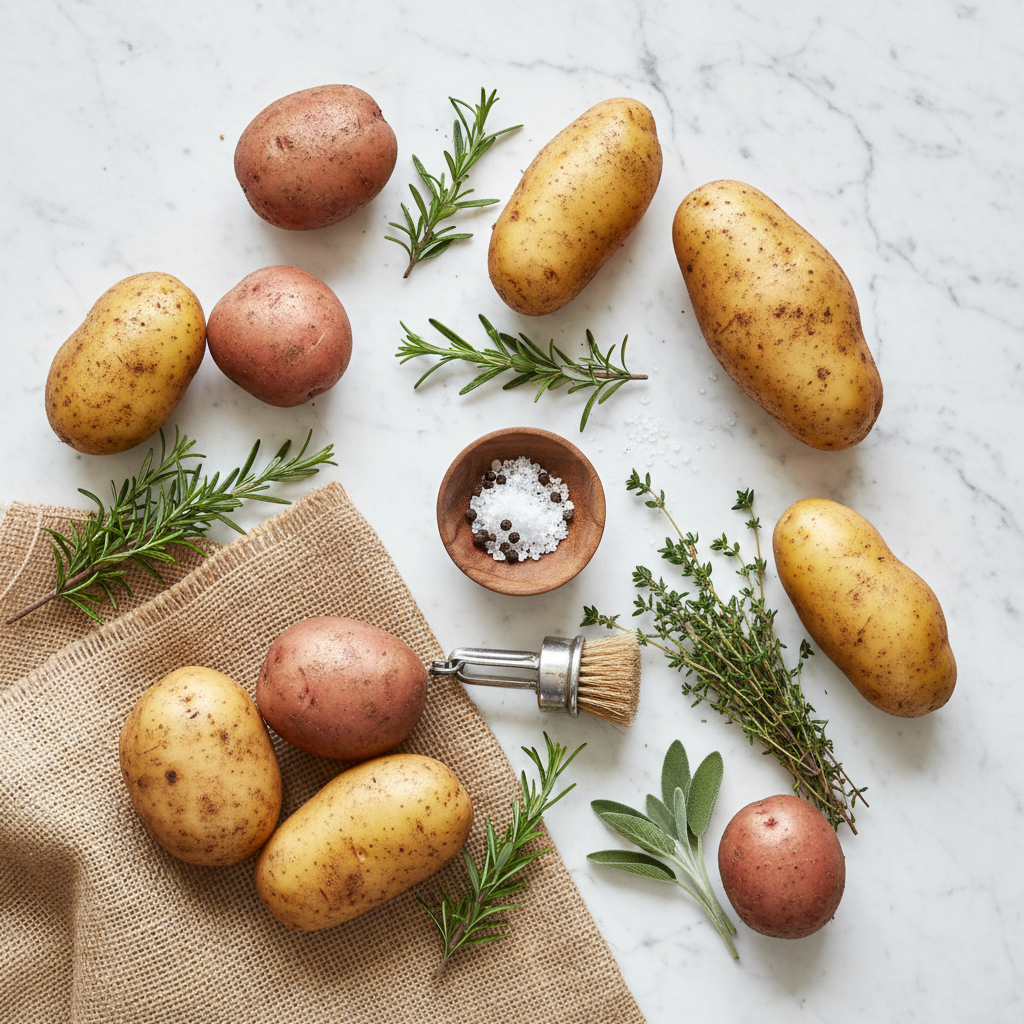 Potatoes - Flat Lay